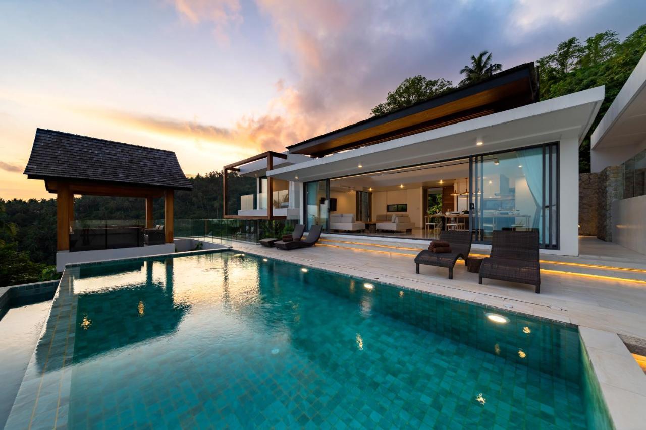 Samui Relax Airfreshing Privacy Modern Luxury Seaview Natural Rainforest Infinity Pool Villa With 3 Beds Suits With Housekeeper Koh Samui Exterior photo