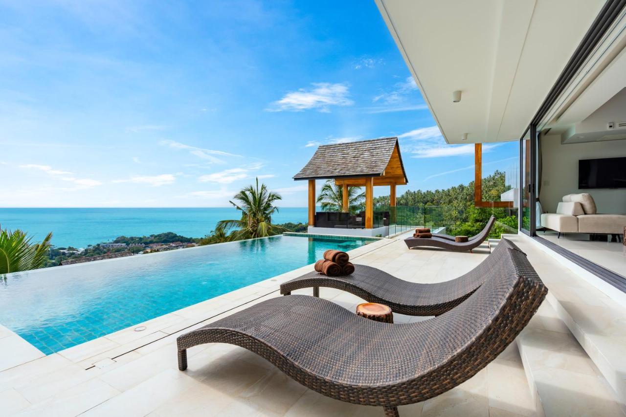 Samui Relax Airfreshing Privacy Modern Luxury Seaview Natural Rainforest Infinity Pool Villa With 3 Beds Suits With Housekeeper Koh Samui Exterior photo