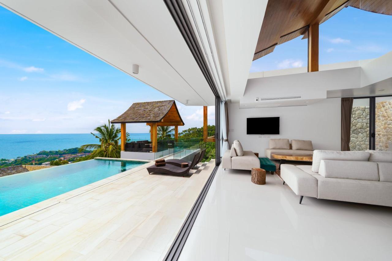 Samui Relax Airfreshing Privacy Modern Luxury Seaview Natural Rainforest Infinity Pool Villa With 3 Beds Suits With Housekeeper Koh Samui Exterior photo